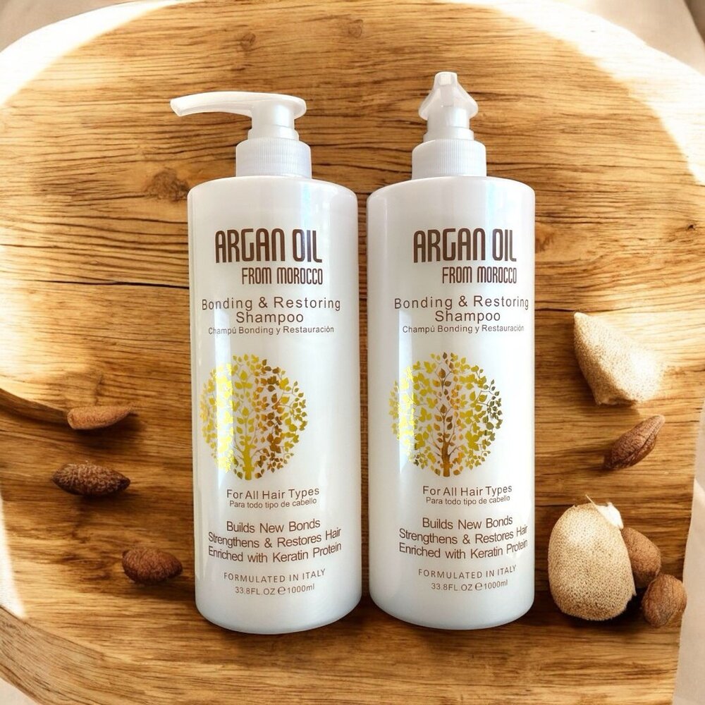 Argan Oil Bonding & Restoring Shampoo for All Hair Types  Keratin From Morocco 2